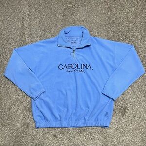 Womens Pressbox UNC Carolina Tarheels 1/4 Zip Sweater Size L